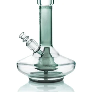 GRAV - Small Wide Base Water Pipe - Smoke Whit Clear Accents. - Imagen 1