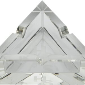HIGHER STANDARDS - Premium Glass Ashtray Clear - Imagen 2