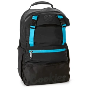 Cookies Parks Utility Smell Proof Backpack Sateen Nylon Black - Imagen 1