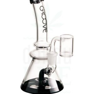 Groove Beaker Rig 7" Black and Clear - Imagen 1