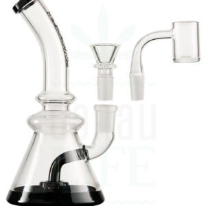 Groove Beaker Rig 7" Black and Clear - Imagen 2
