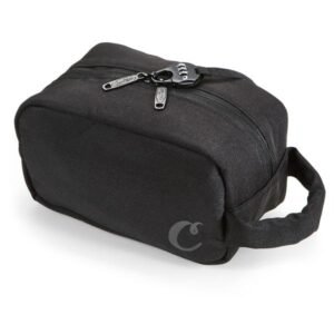 Cookies Head Stash Smell Proof Toiletry Bag Polyester Canvas Black - Imagen 1