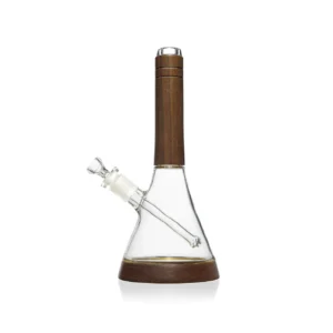 MARLEY NATURAL - Walnut and Glass Water Pipe - Imagen 1
