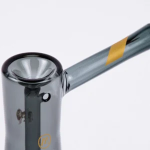 MARLEY NATURAL - Smoked Glass Bubbler with Gold Stripe Decal - Imagen 2